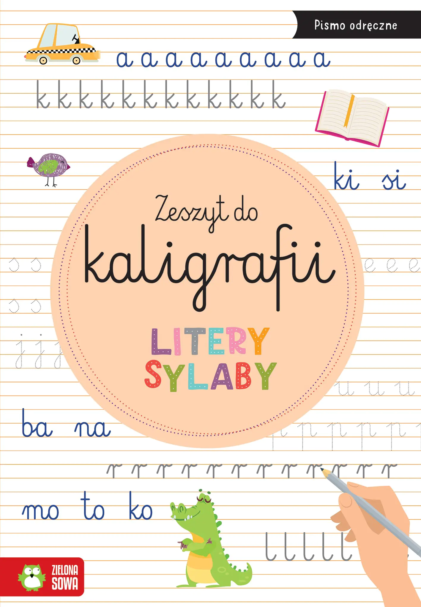 Książka - Litery, sylaby. Zeszyt do kaligrafii