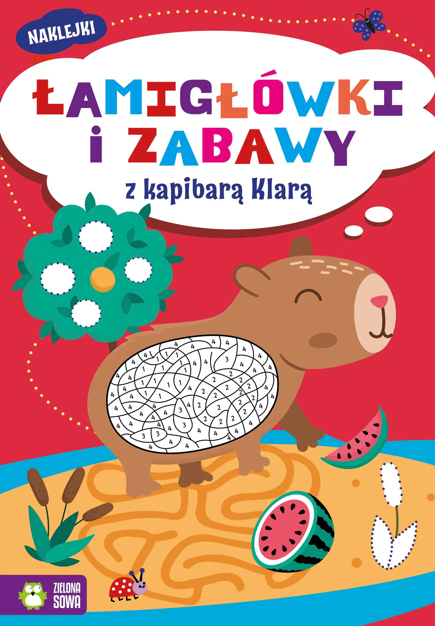 Książka - Łamigłówki i zabawy z kapibarą Klarą