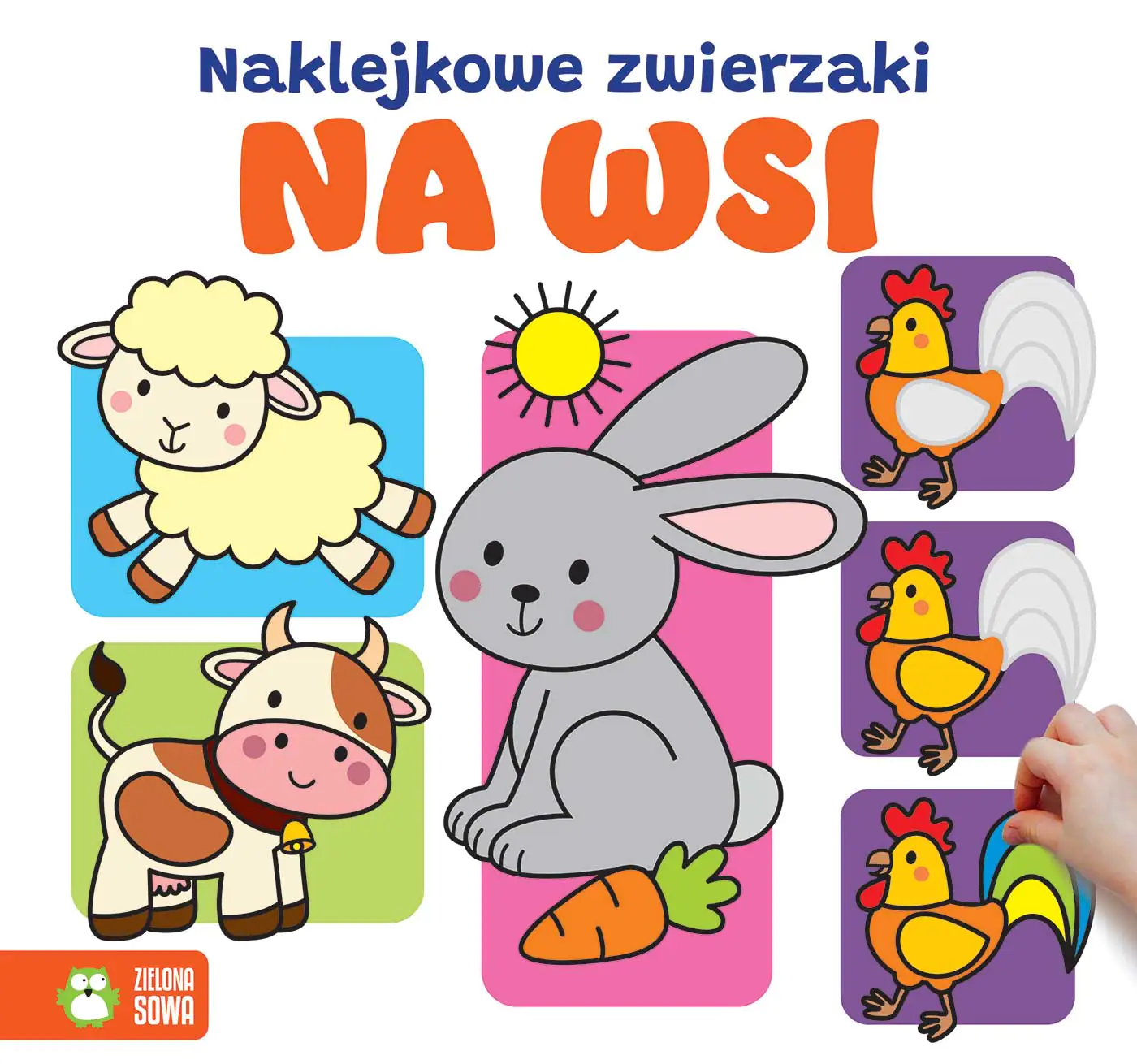Książka - Naklejkowe zwierzaki. Na wsi