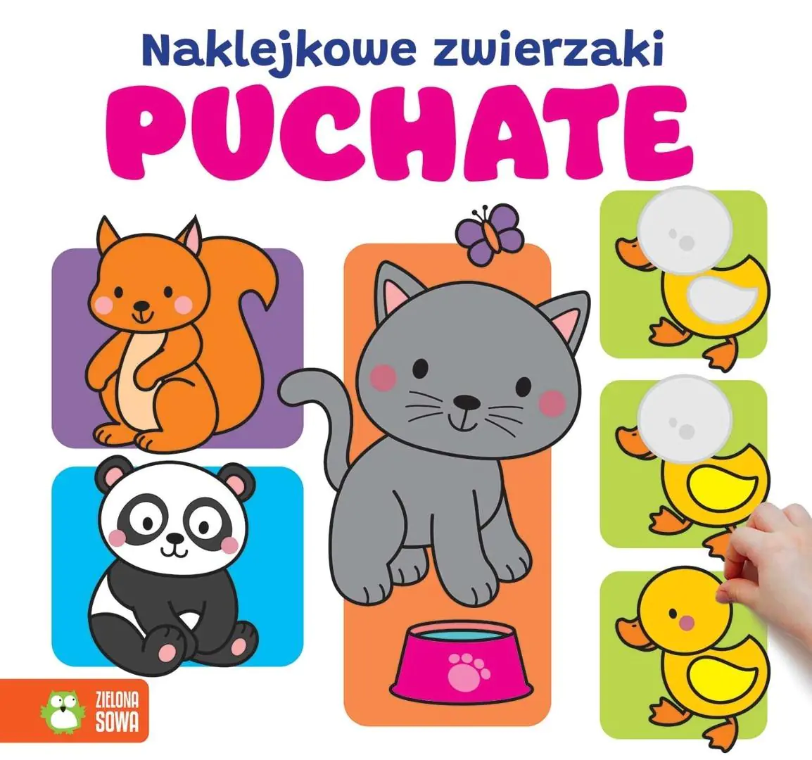 Książka - Naklejkowe zwierzaki. Puchate