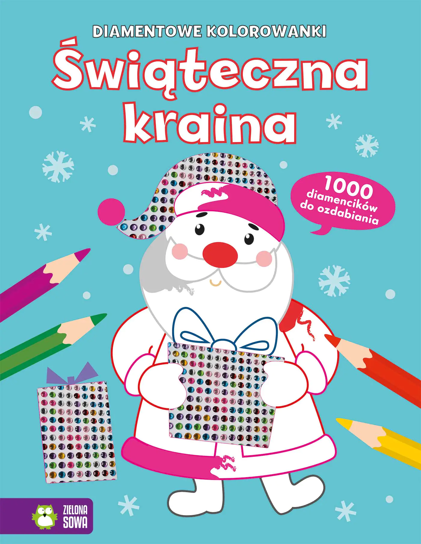 Książka - Świąteczna kraina. Diamentowe kolorowanki