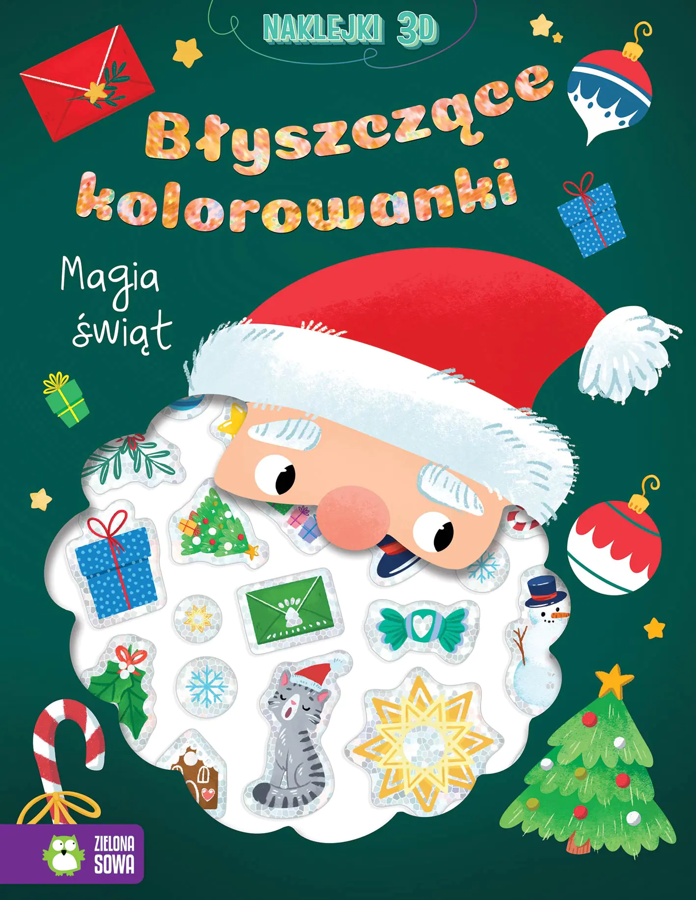Książka - Błyszczące kolorowanki. Magia Świąt