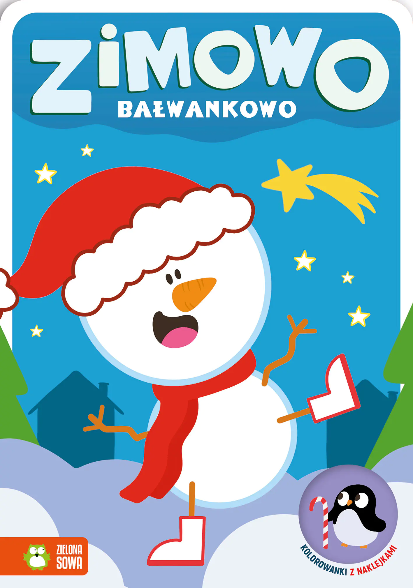 Książka - Zimowo bałwankowo. Kolorowanki z naklejkami