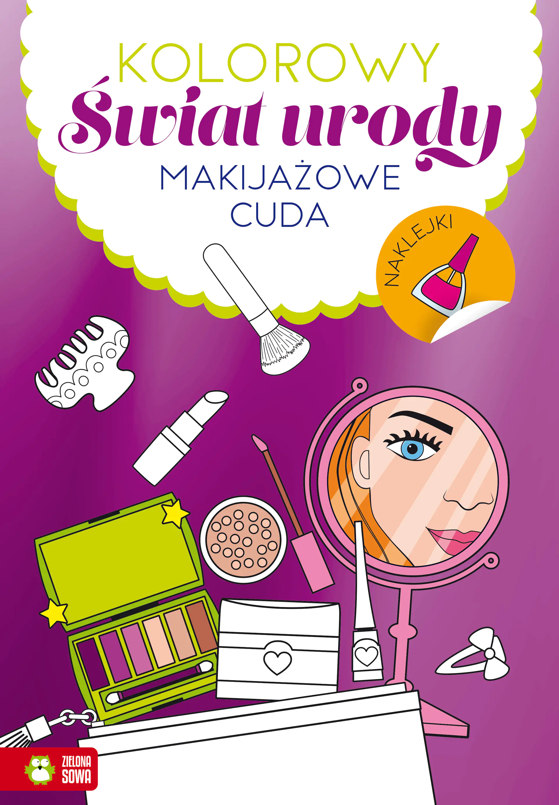 Książka - MALOWANKA A4 KOLOR SWIAT URODY MAKIJAZ CUDA NAKL