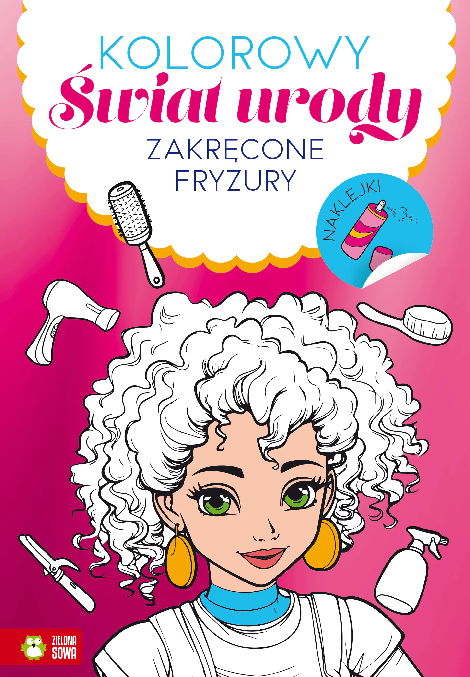 Książka - MALOWANKA KOLOR SWIAT URODY ZAKRECONE FRYZ NAKL