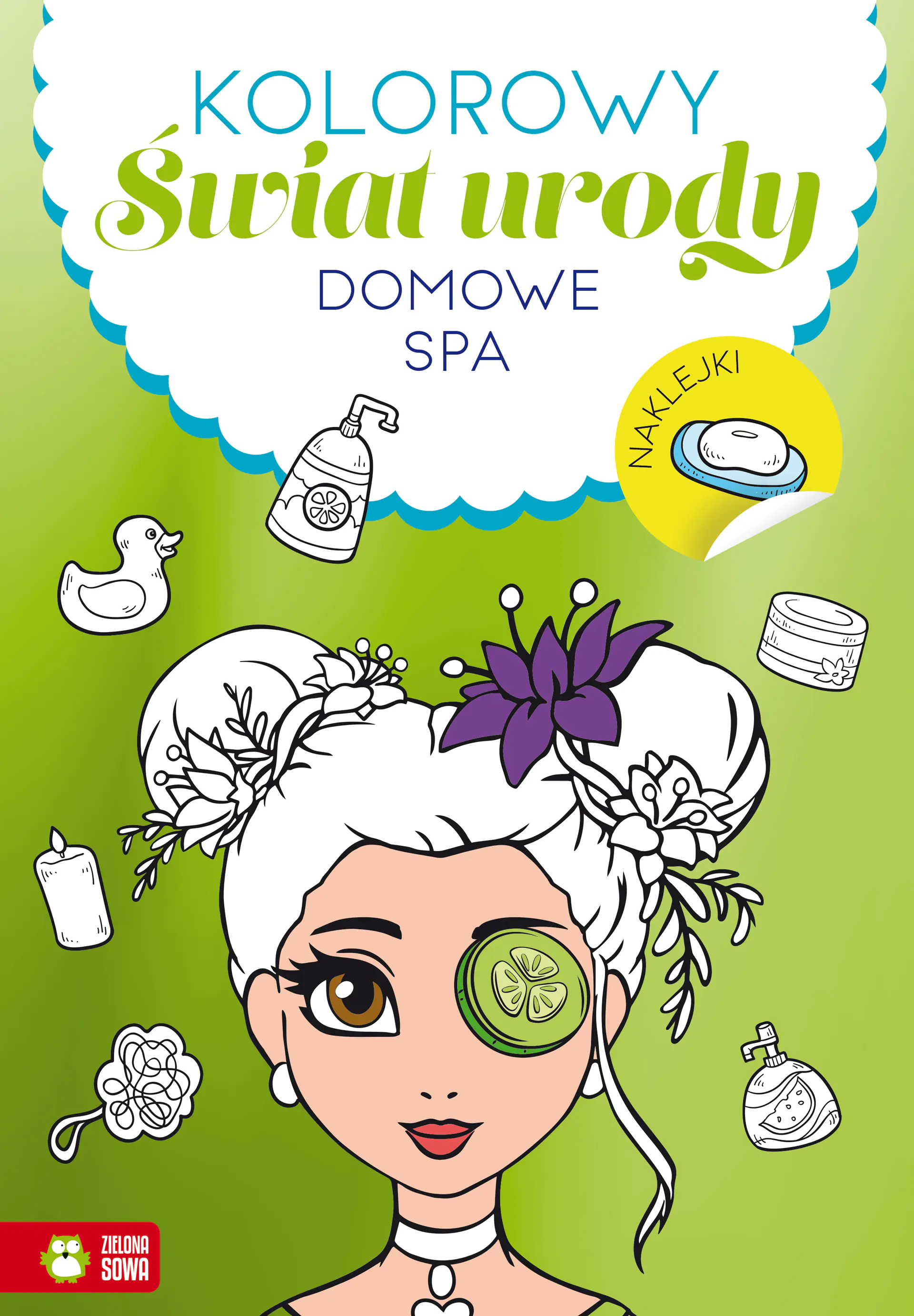 Książka - MALOWANKA A4 KOLOR SWIAT URODY DOMOWE SPA NAKL Z