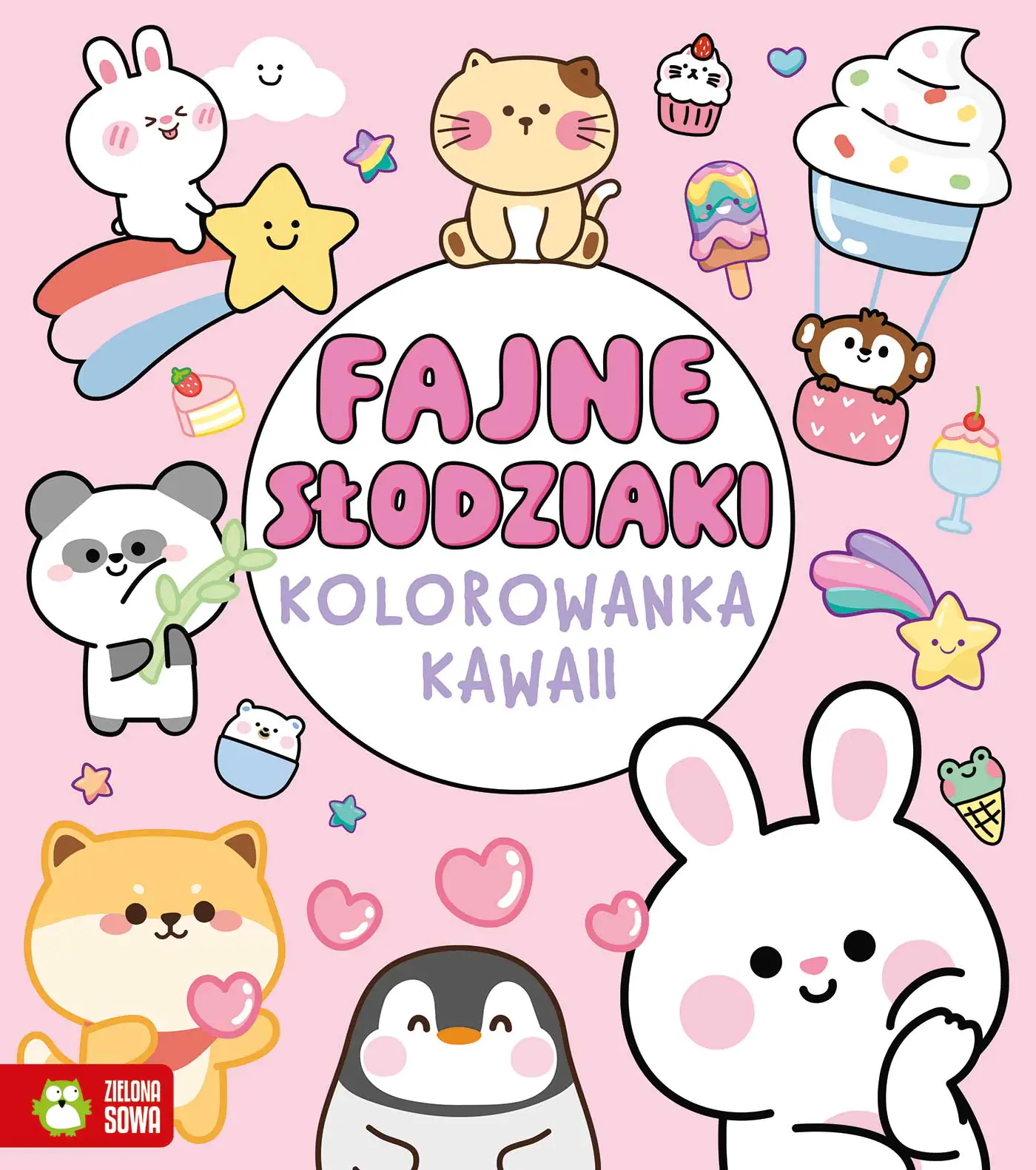 Książka - Kolorowanka Kawaii. Fajne słodziaki