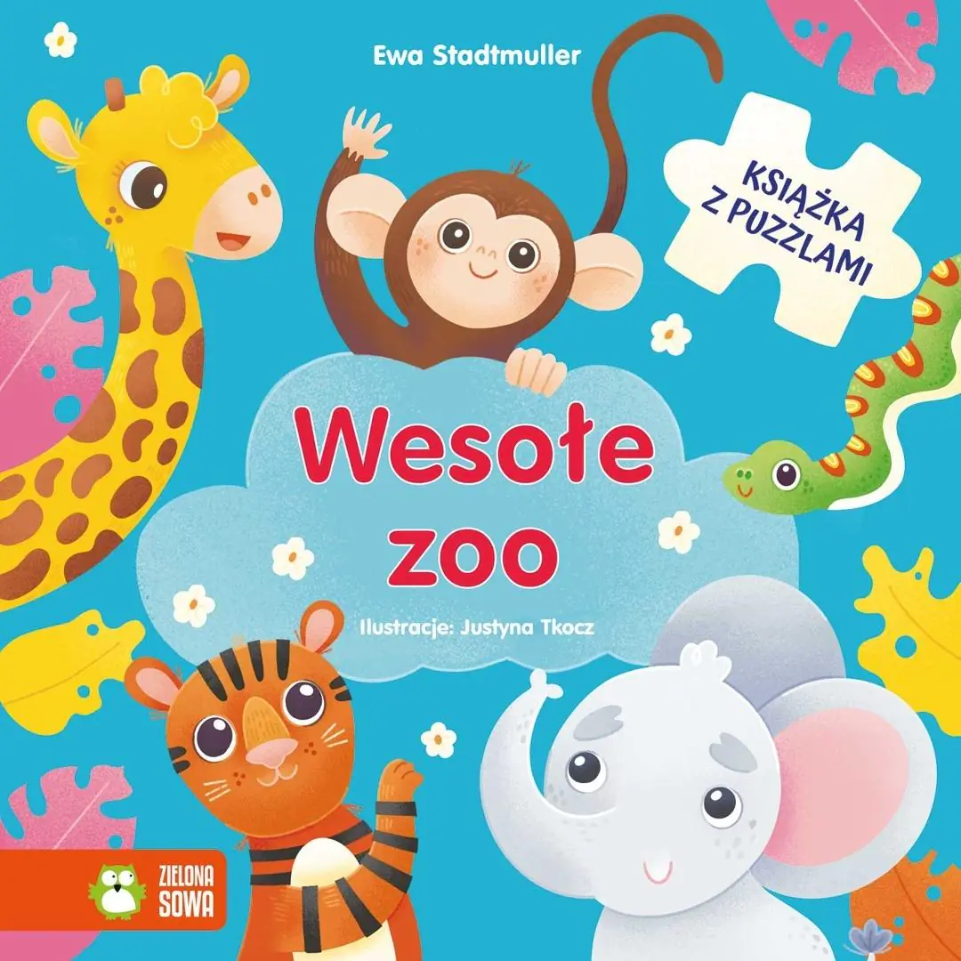 Książka - Wesołe zoo. Książka z puzzlami