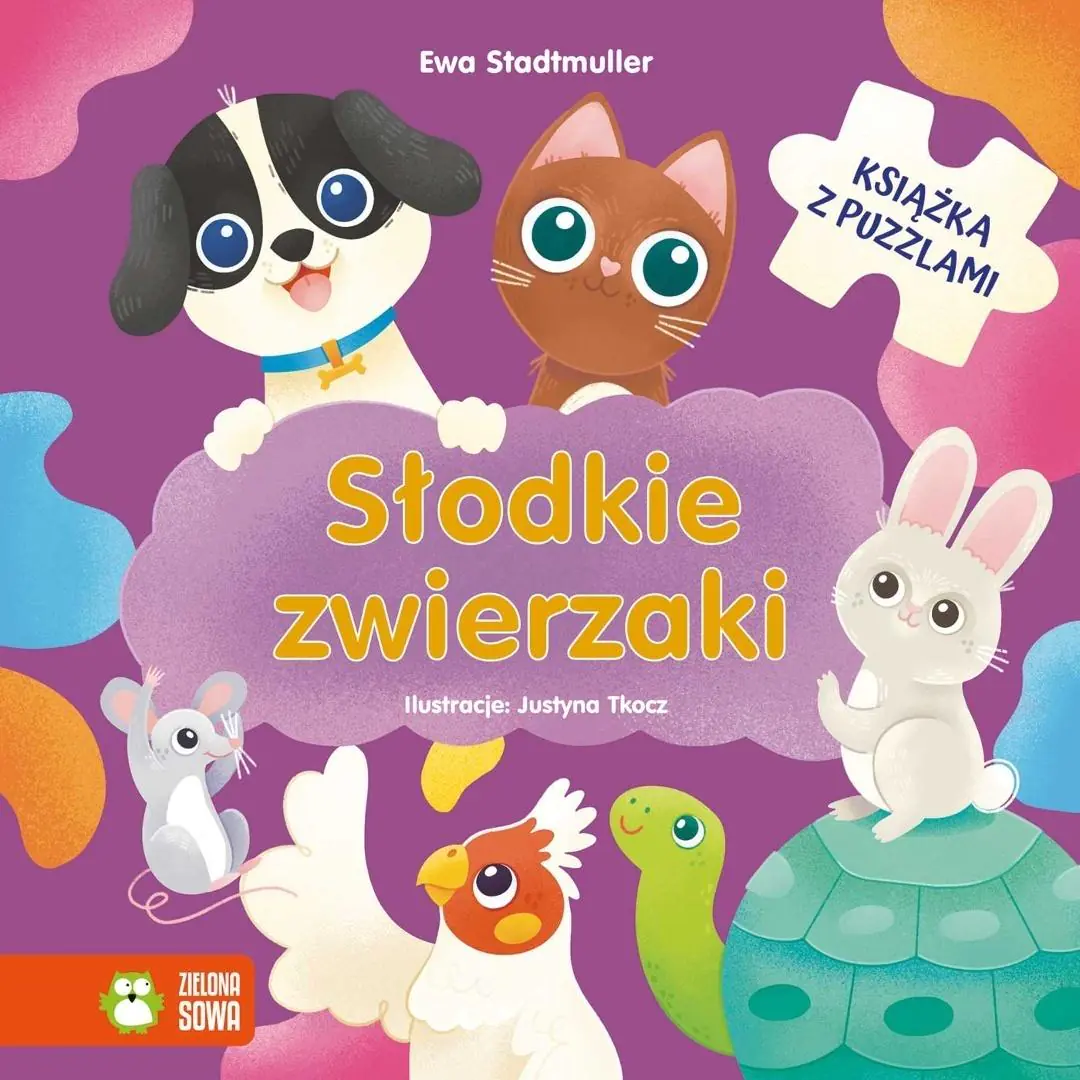 Książka - Słodkie zwierzaki. Książka z puzzlami