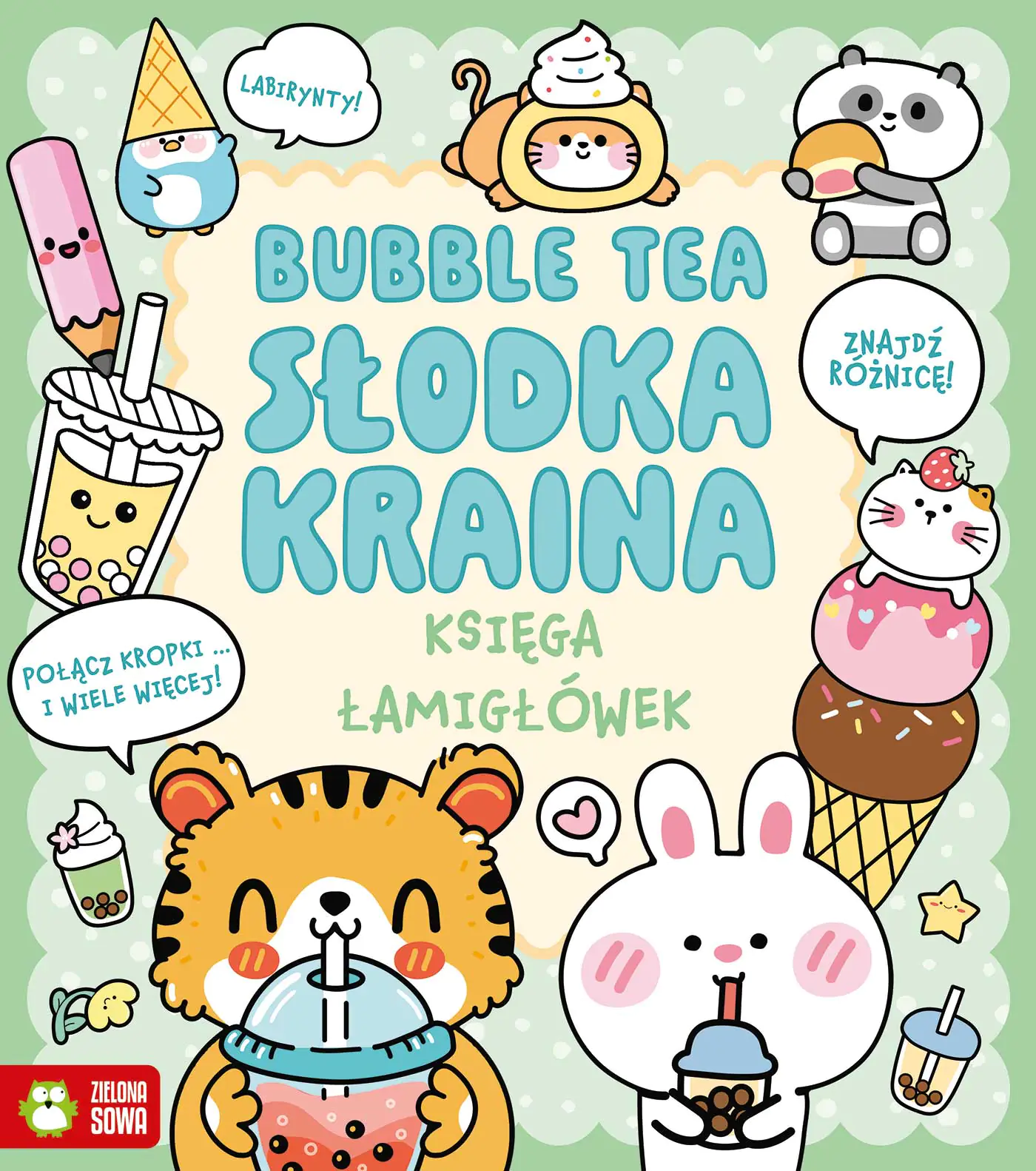 Książka - Księga łamigłówek. Bubble tea. Słodka kraina