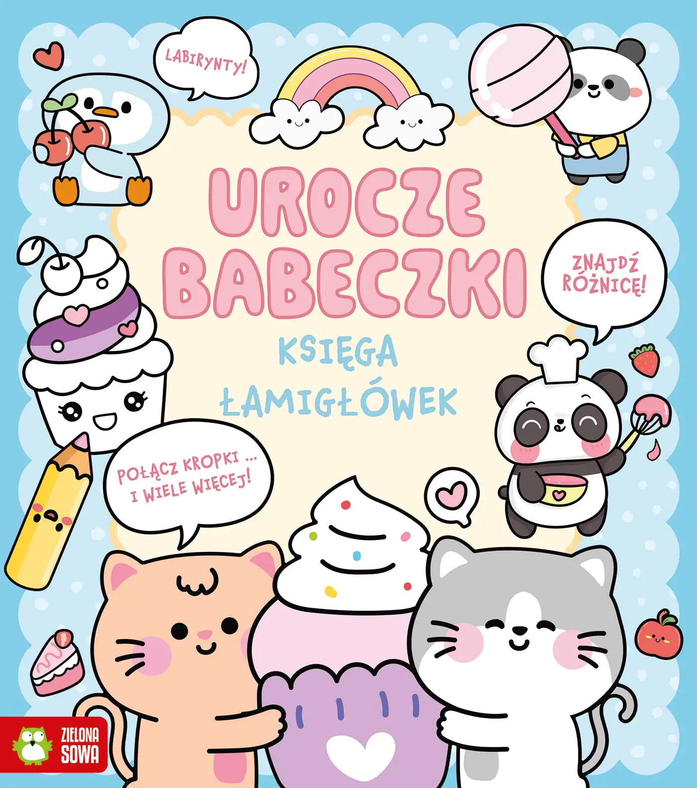 Książka - Księga łamigłówek. Urocze babeczki
