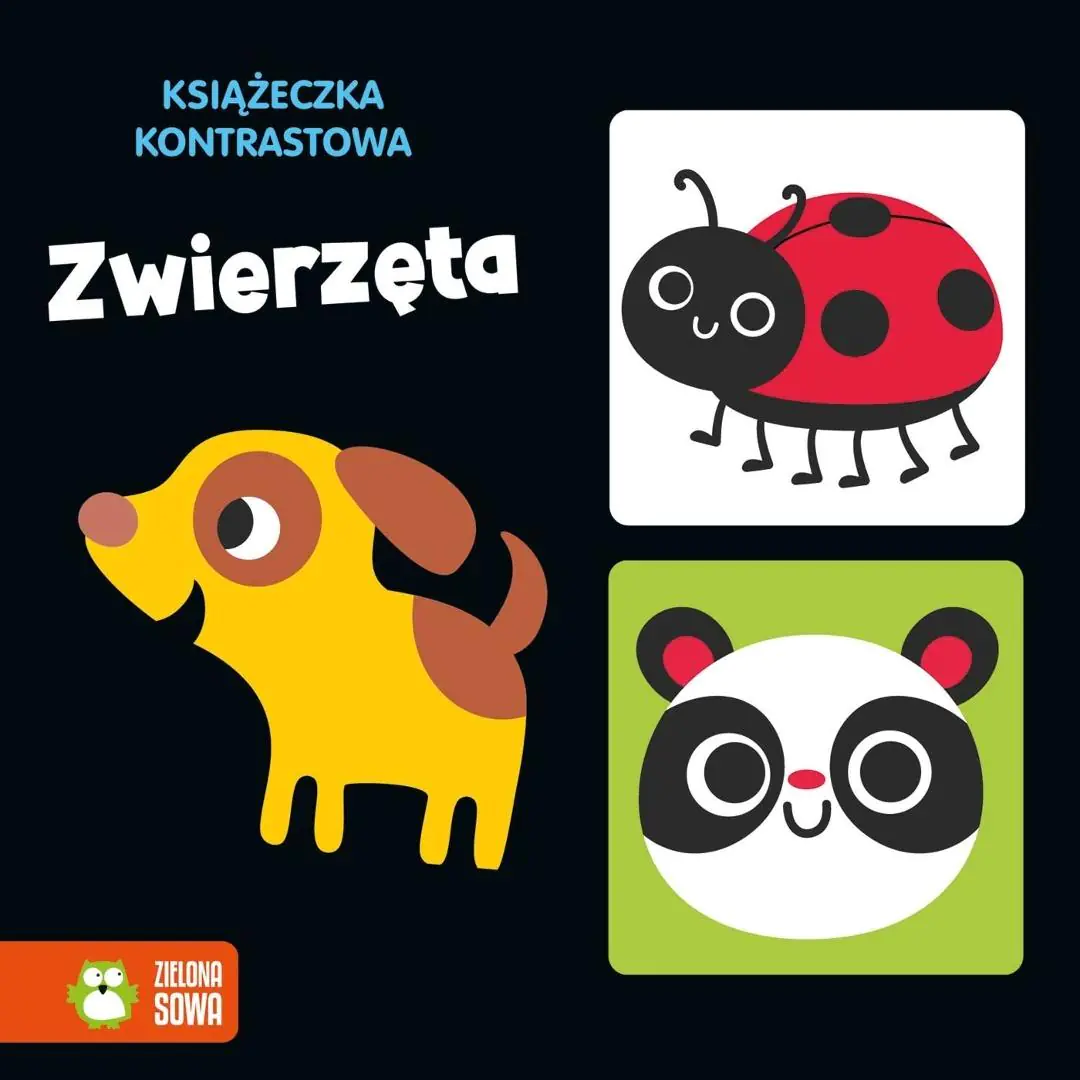 Książka - Książeczka kontrastowa. Zwierzęta