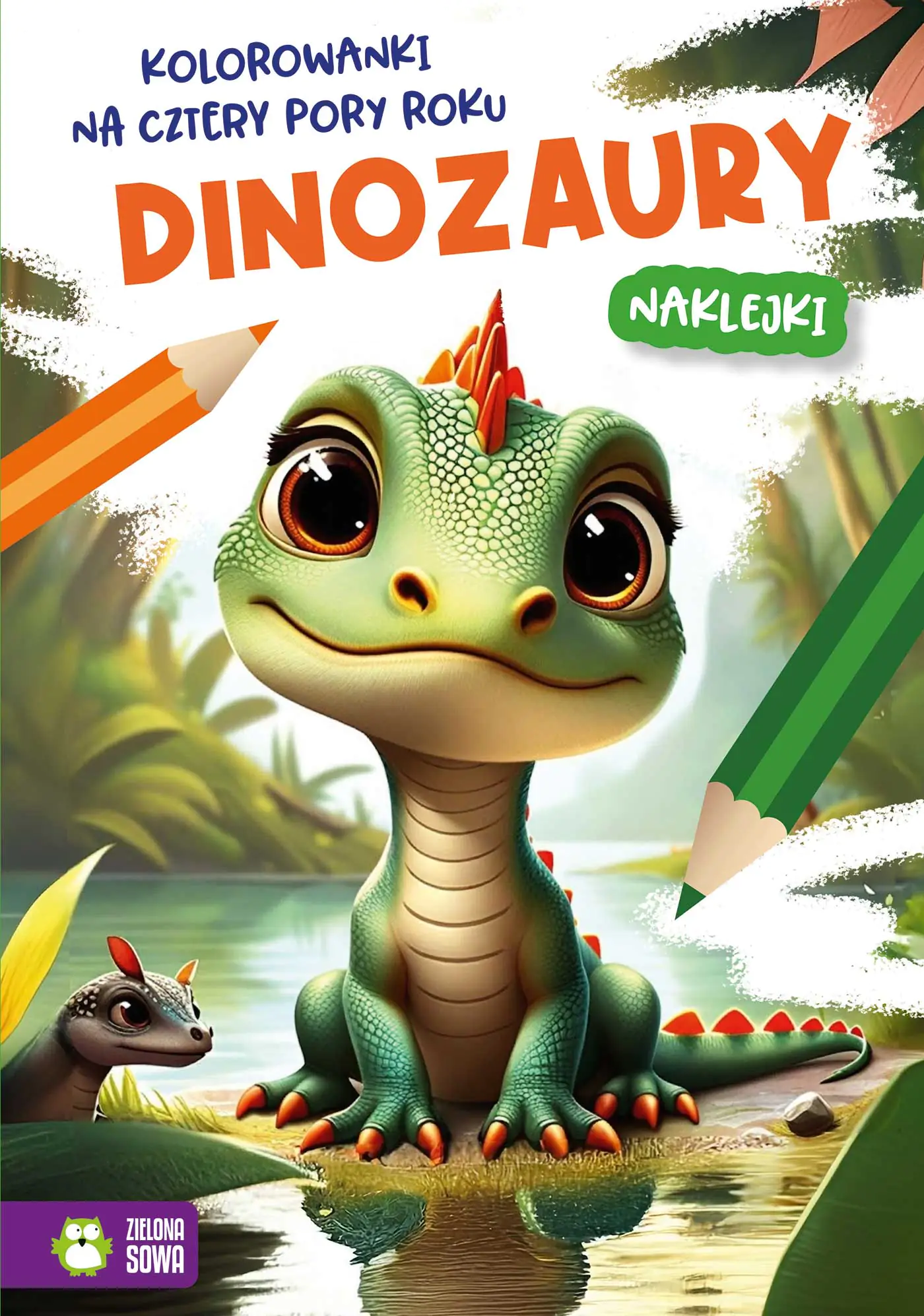 Książka - Kolorowanki na cztery pory roku. Dinozaury