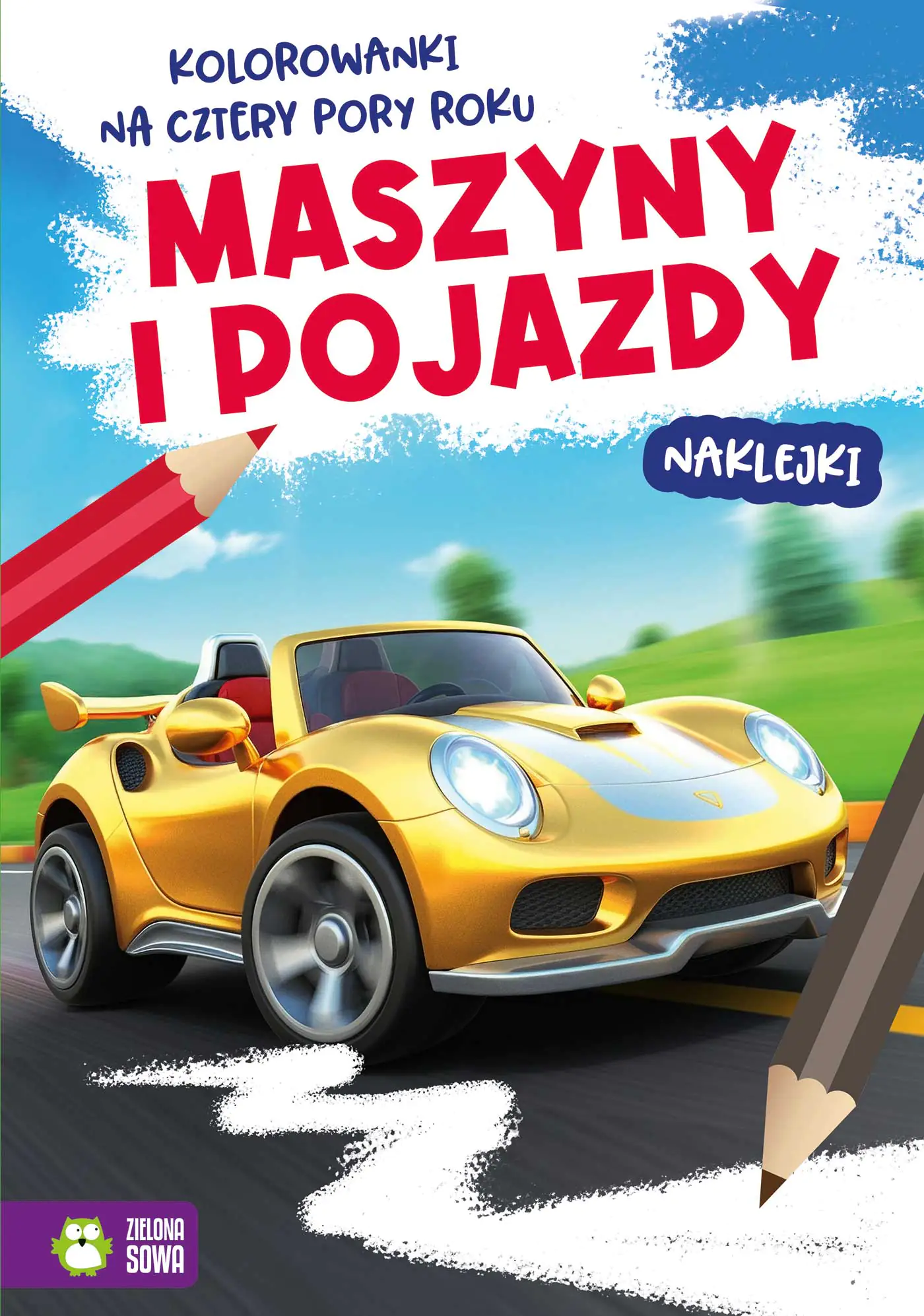 Książka - Kolorowanki na cztery pory roku. Maszyny i pojazdy