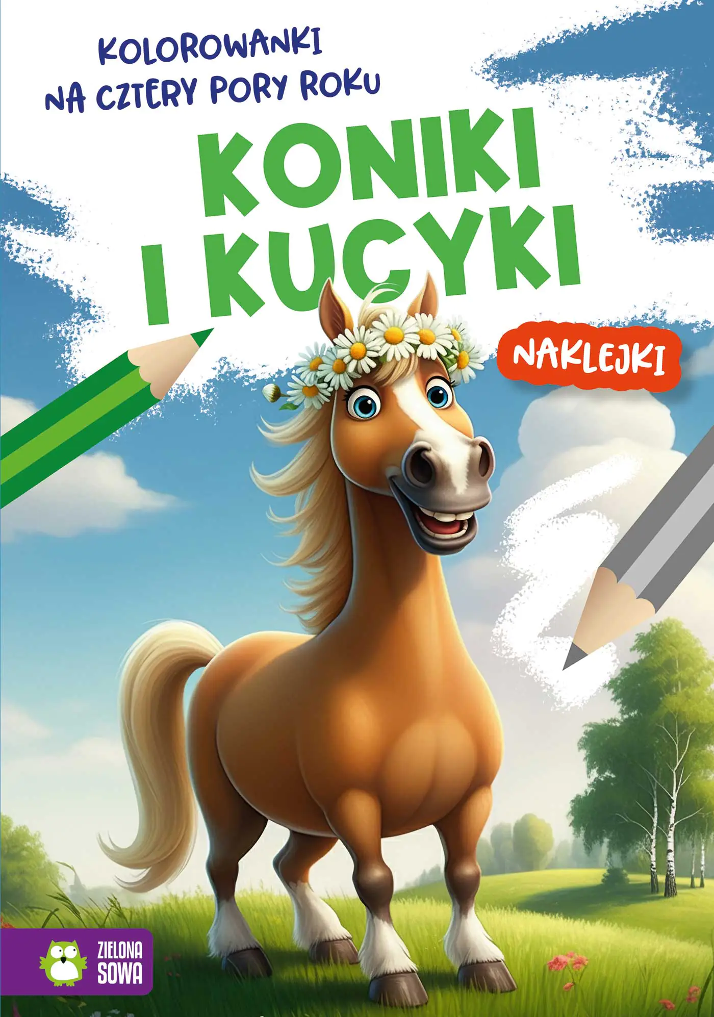 Książka - Kolorowanki na cztery pory roku. Koniki i kucyki