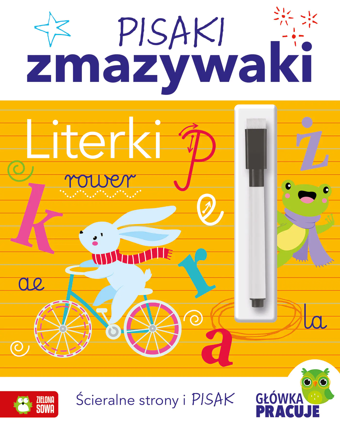 Książka - Pisaki zmazywaki. Literki