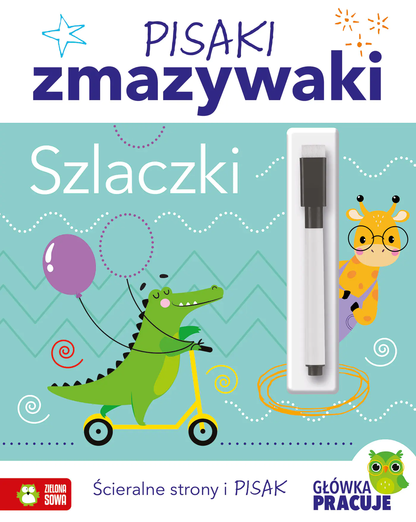 Książka - Pisaki zmazywaki. Szlaczki