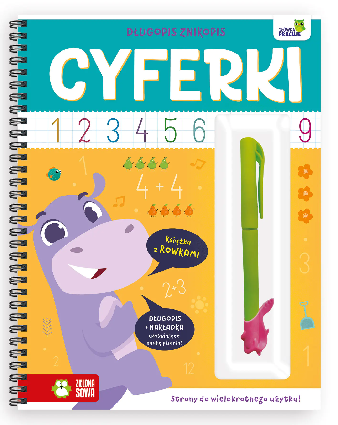 Książka - Długopis znikopis. Cyferki
