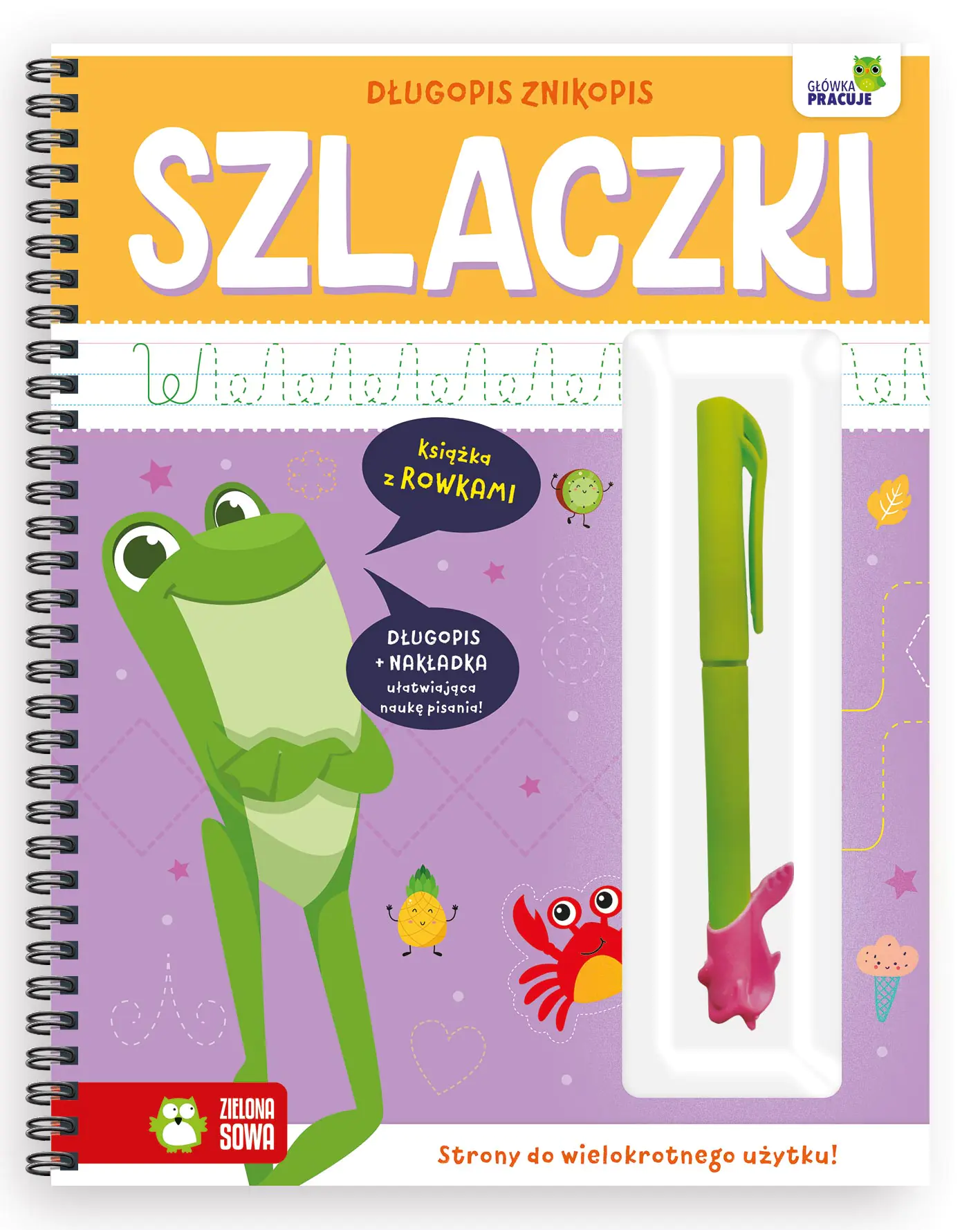 Książka - Długopis znikopis. Szlaczki