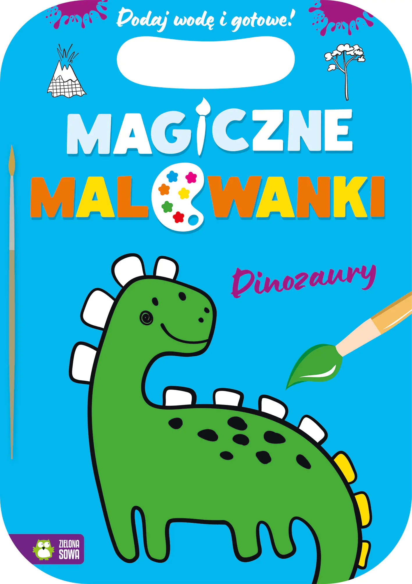 Książka - Magiczne malowanki. Dinozaury