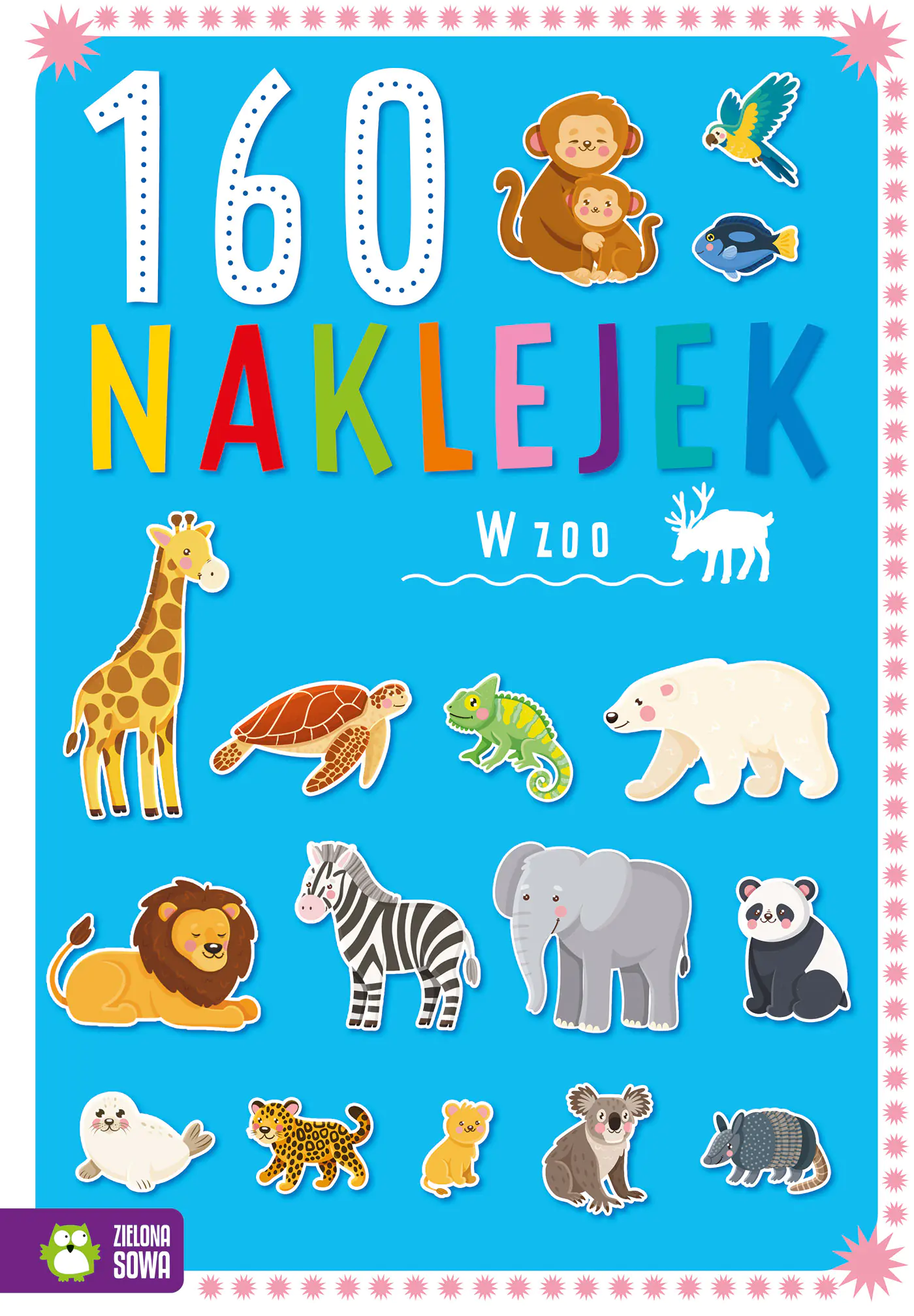 Książka - KSIAZECZKA EDUK A4 160 NAKLEJEK W ZOO ZS