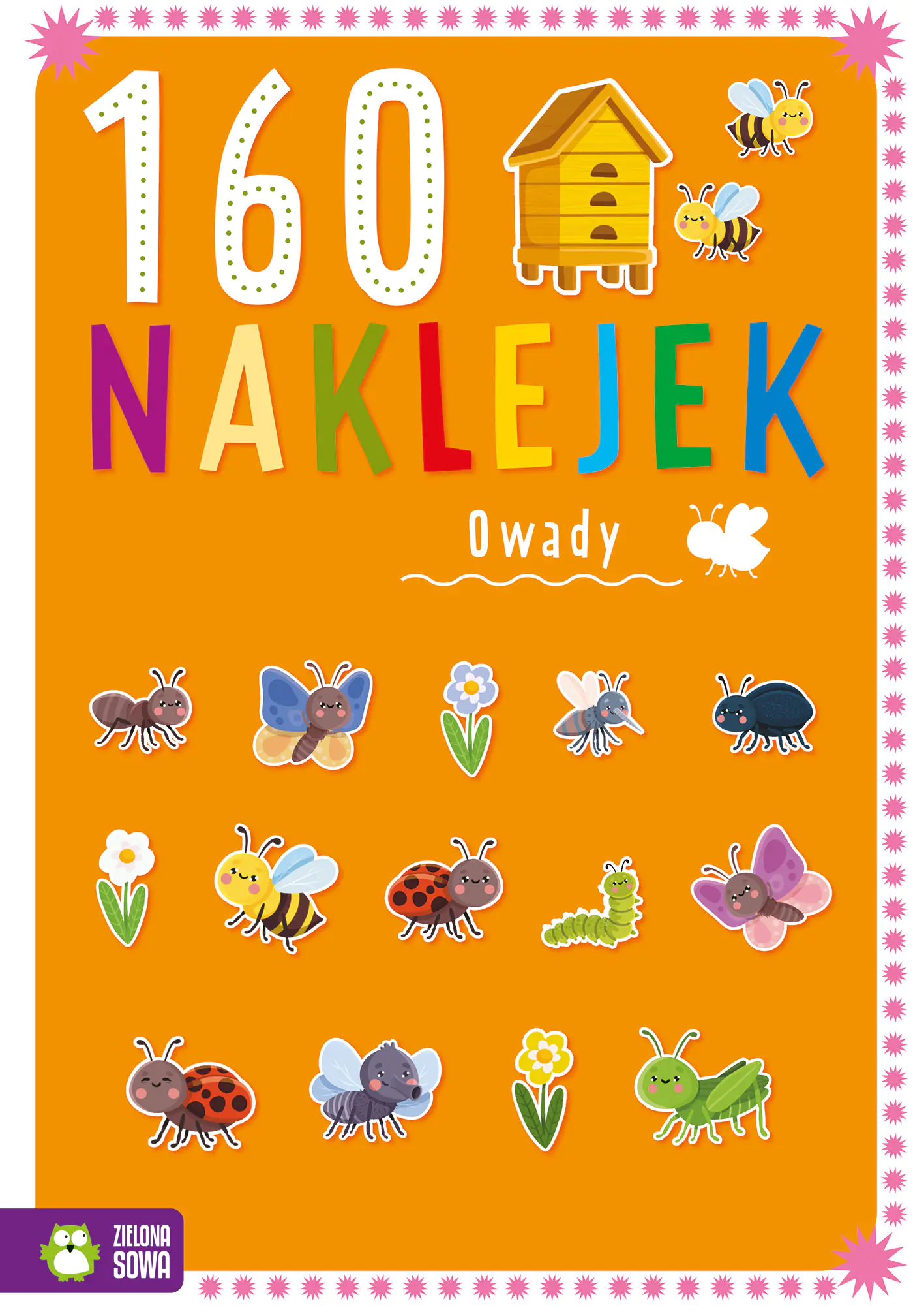 Książka - 160 naklejek. Owady