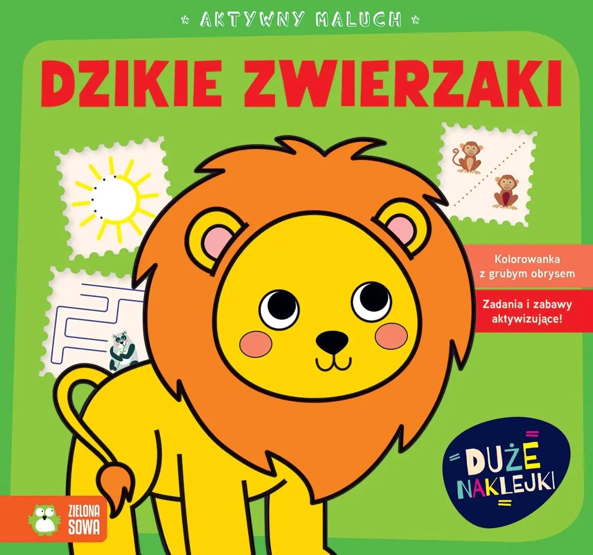 Książka - Aktywny maluch. Dzikie zwierzaki