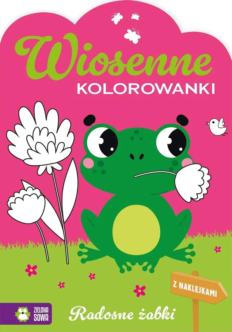 Książka - Wiosenne kolorowanki. Radosne żabki