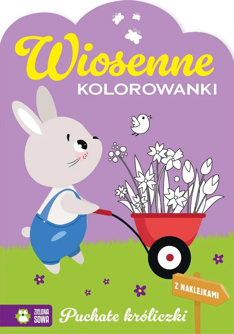 Książka - Wiosenne kolorowanki. Puchate króliczki