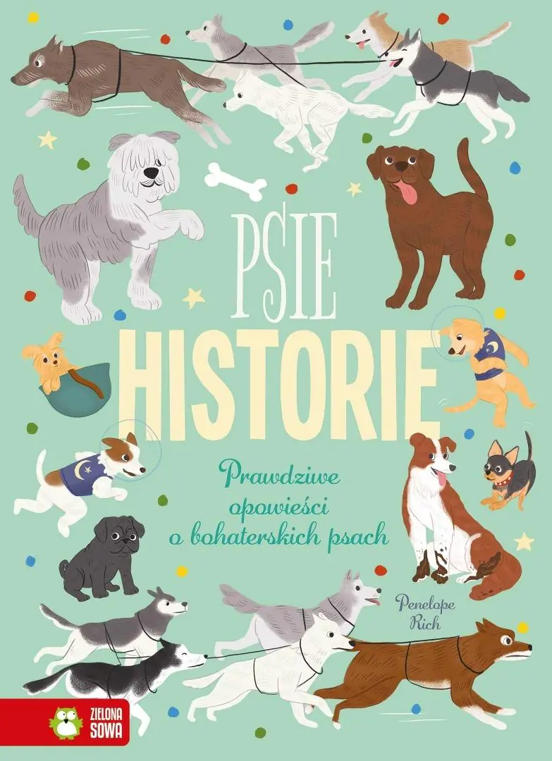 Książka - Psie historie. Prawdziwe opowieści o bohaterskich psach