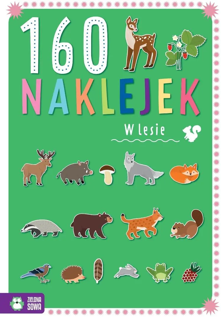 Książka - 160 naklejek. W lesie