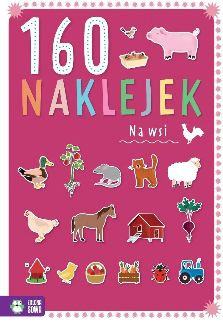 Książka - KSIAZECZKA EDUK A4 160 NAKLEJEK NA WSI ZS