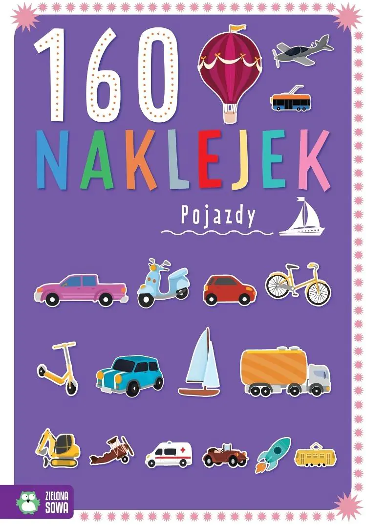 Książka - KSIAZECZKA EDUK A4 160 NAKLEJEK POJAZDY ZS