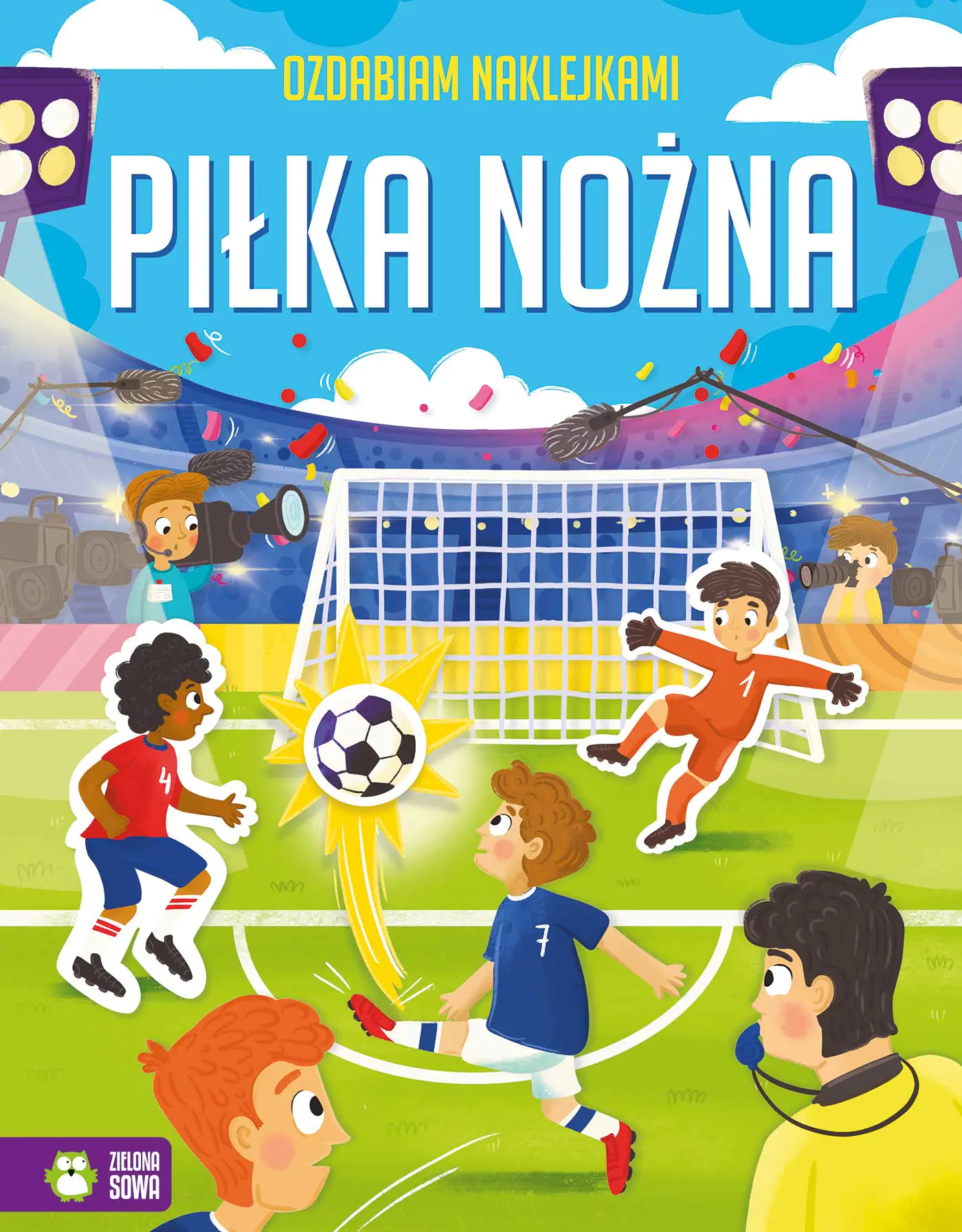 Książka - Ozdabiam naklejkami. Piłka nożna