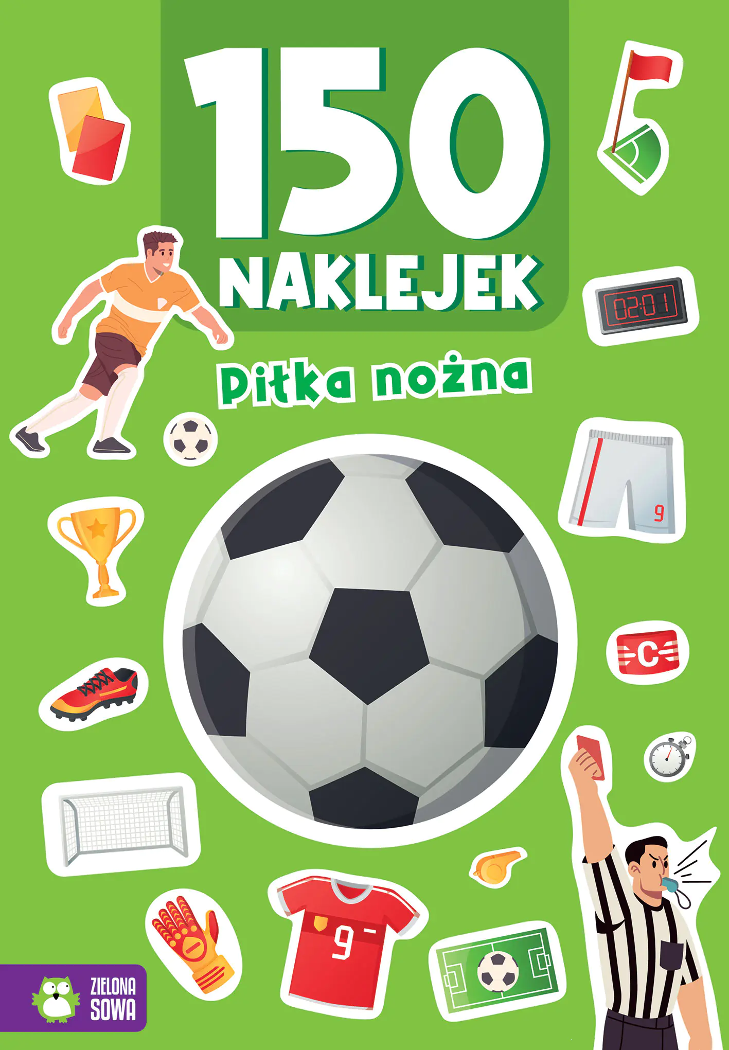 Książka - 150 naklejek. Piłka nożna