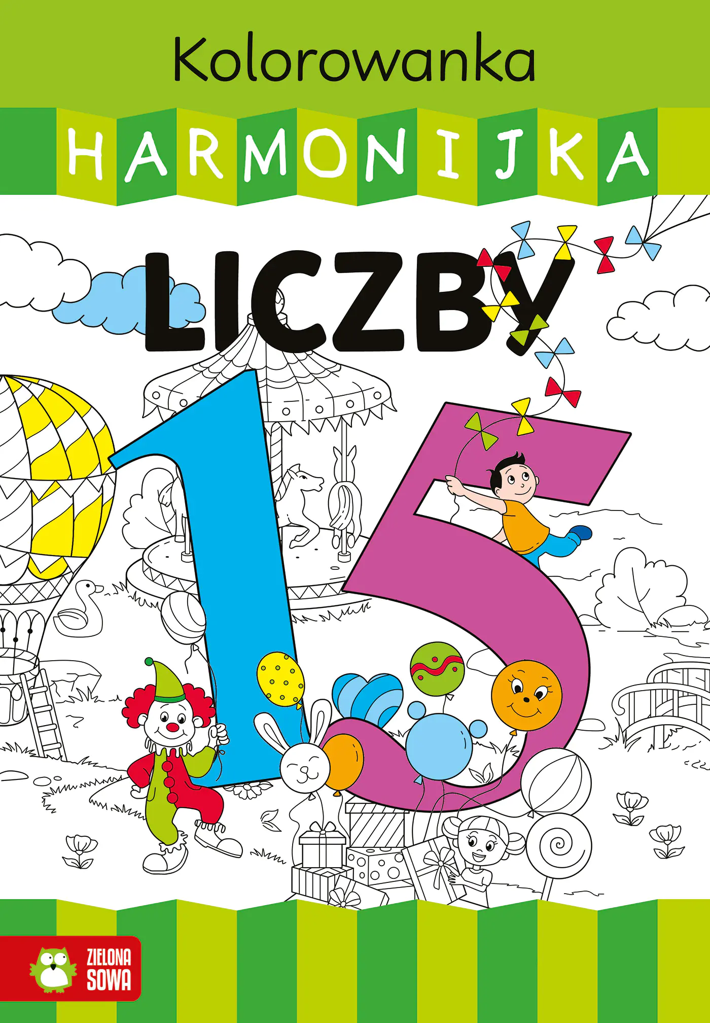 Książka - Kolorowanka harmonijka. Liczby