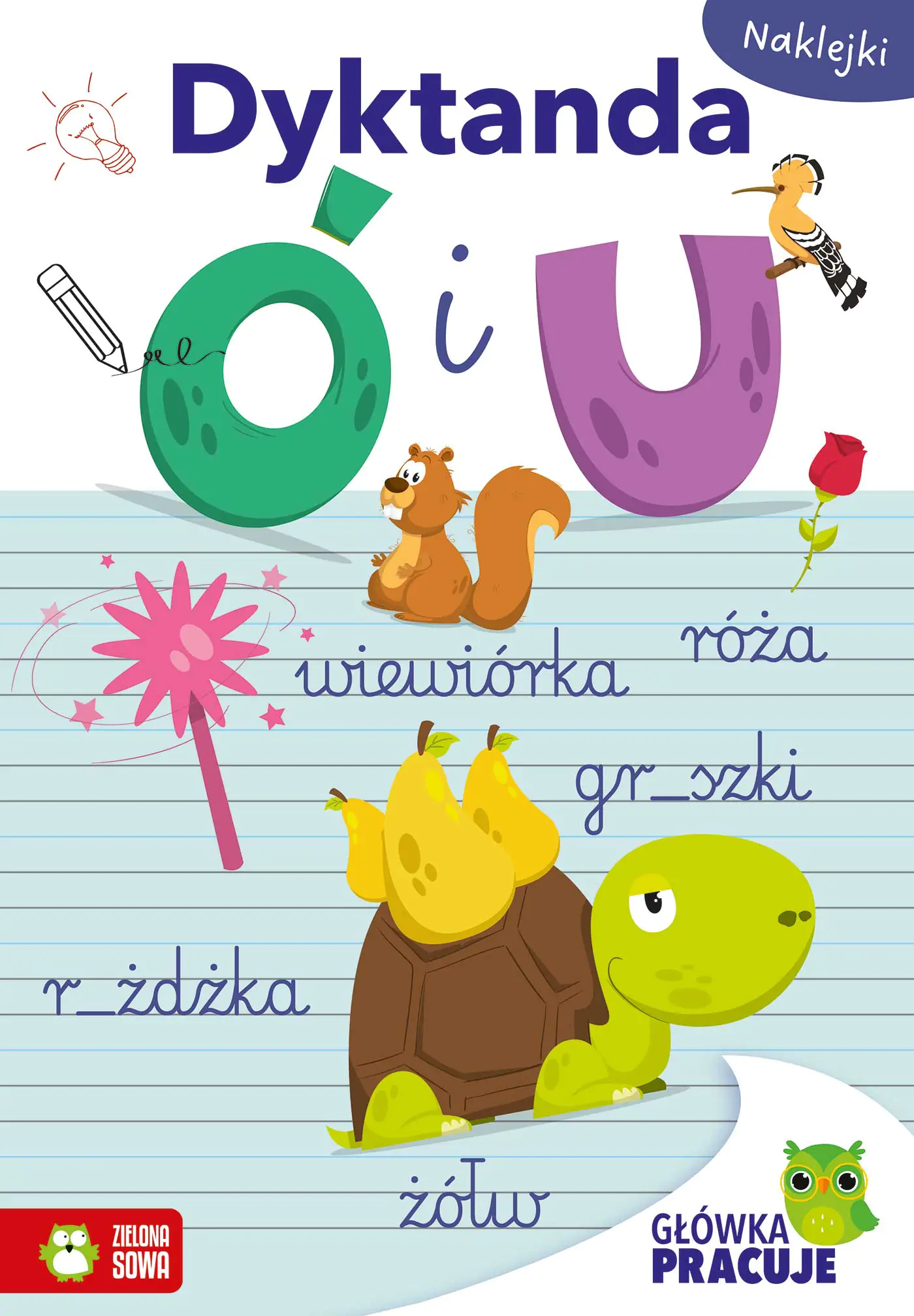 Książka - Główka pracuje. Dyktanda Ó i U