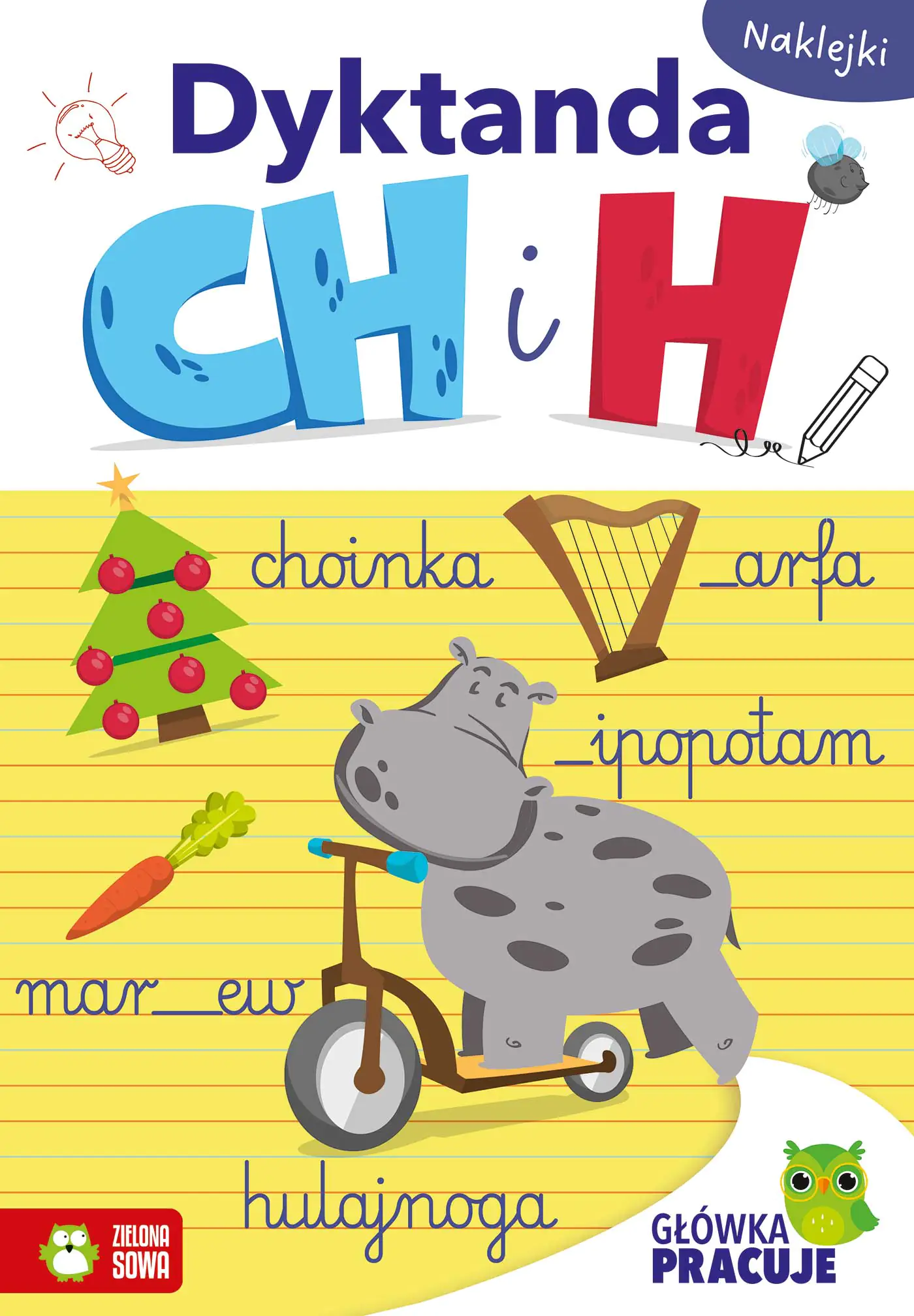 Książka - Główka pracuje. Dyktanda CH i H