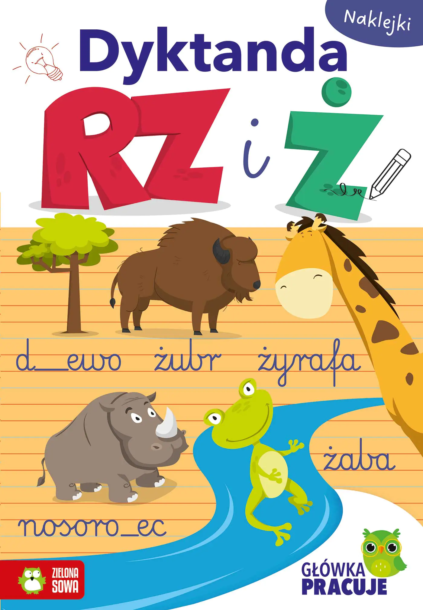 Książka - Główka pracuje. Dyktanda RZ i Ż