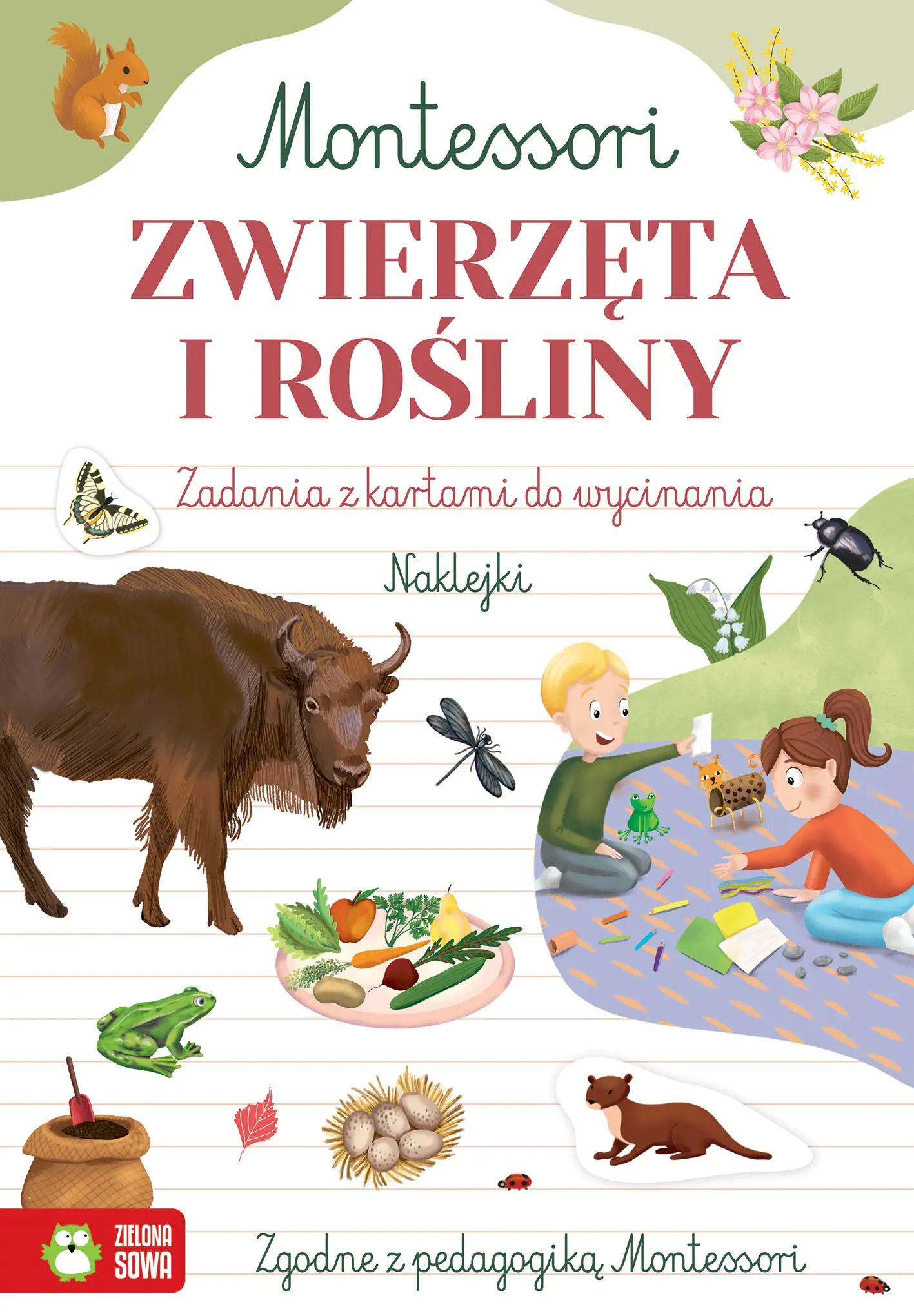 Książka - Zeszyt Montessori. Zwierzęta i rośliny