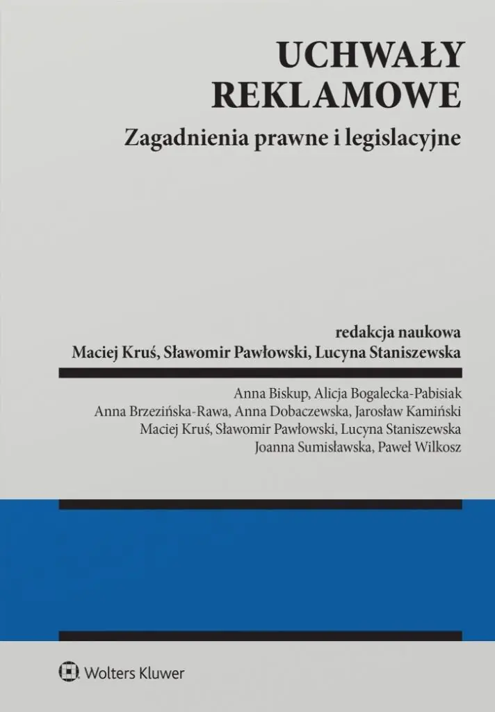 Książka - Uchwały reklamowe. Zagadnienia prawne i legislacyjne