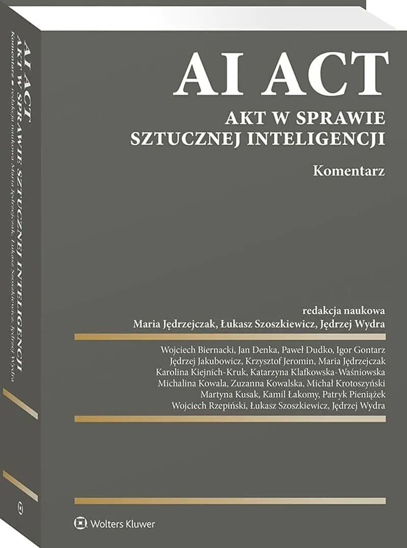 Książka - AI Act. Akt w sprawie sztucznej inteligencji. Komentarz