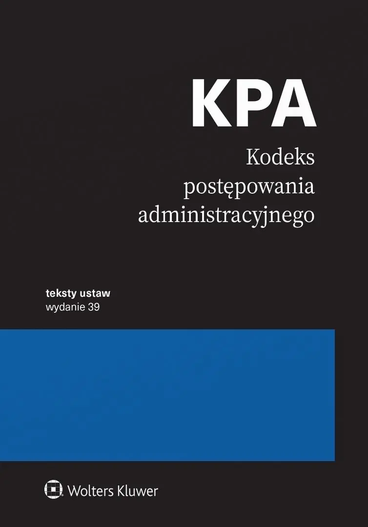 Książka - Kodeks postępowania administracyjnego. Przepisy