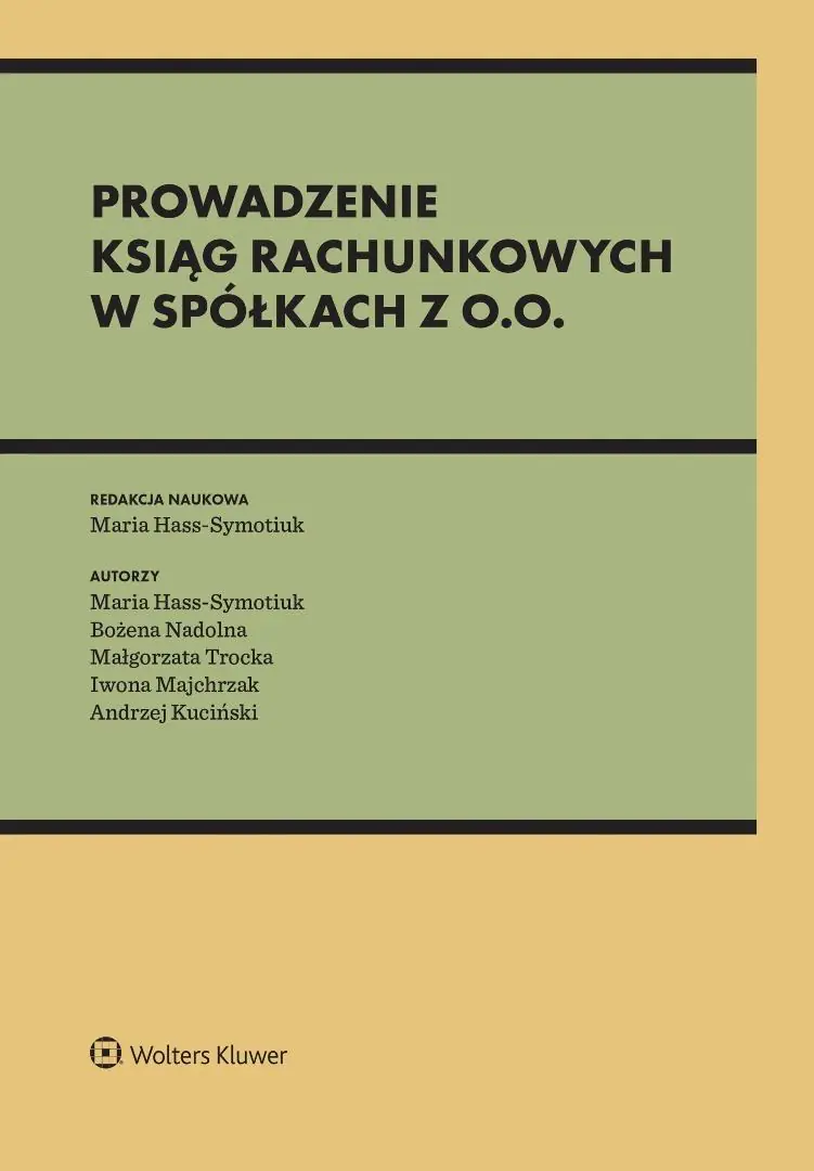 Książka - Prowadzenie ksiąg rachunkowych w spółkach z o.o.