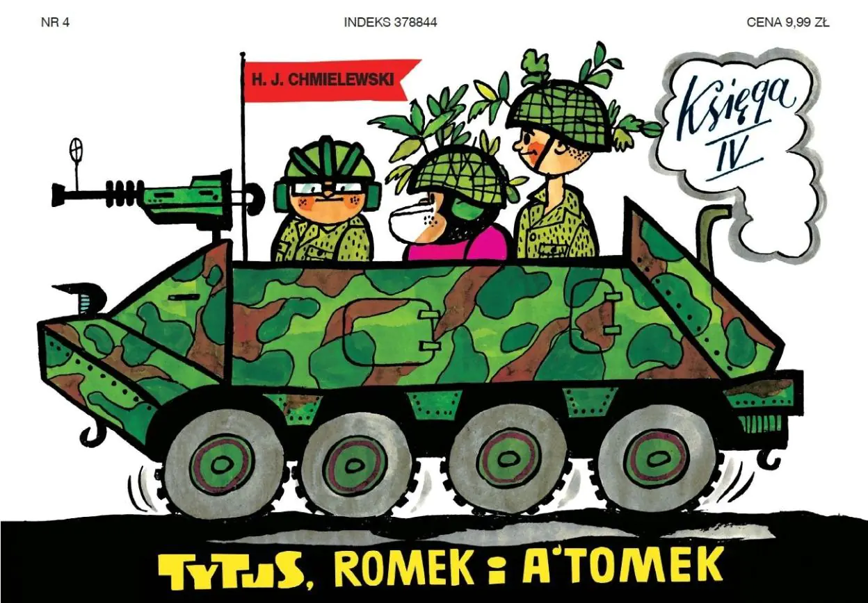 Książka - Tytus żołnierzem. Tytus, Romek i A'Tomek. Księga 4