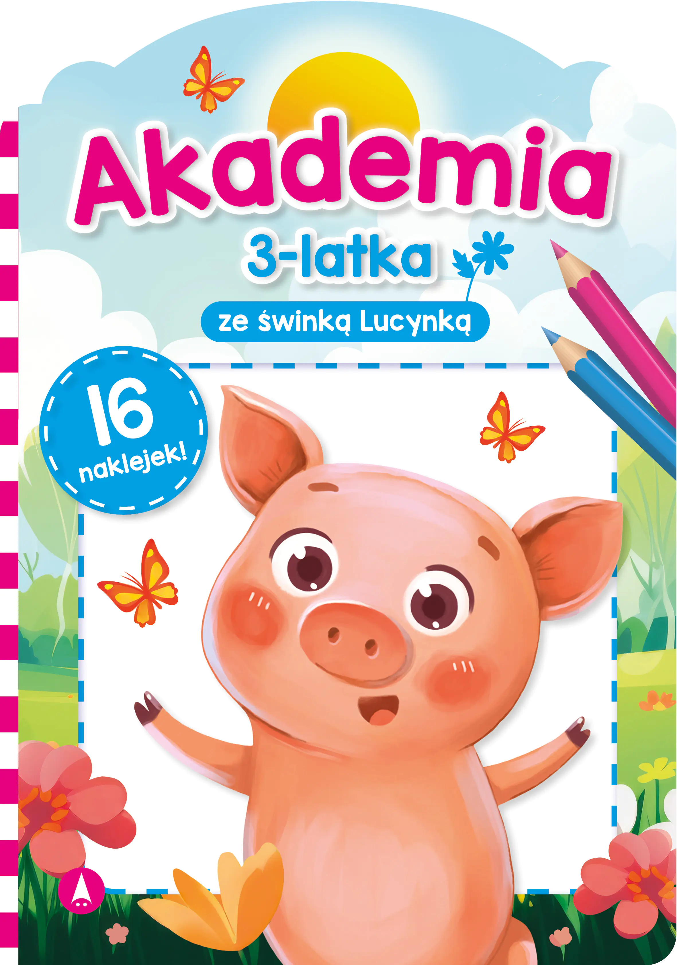 Książka - Akademia 3-latka ze świnką Lucynką