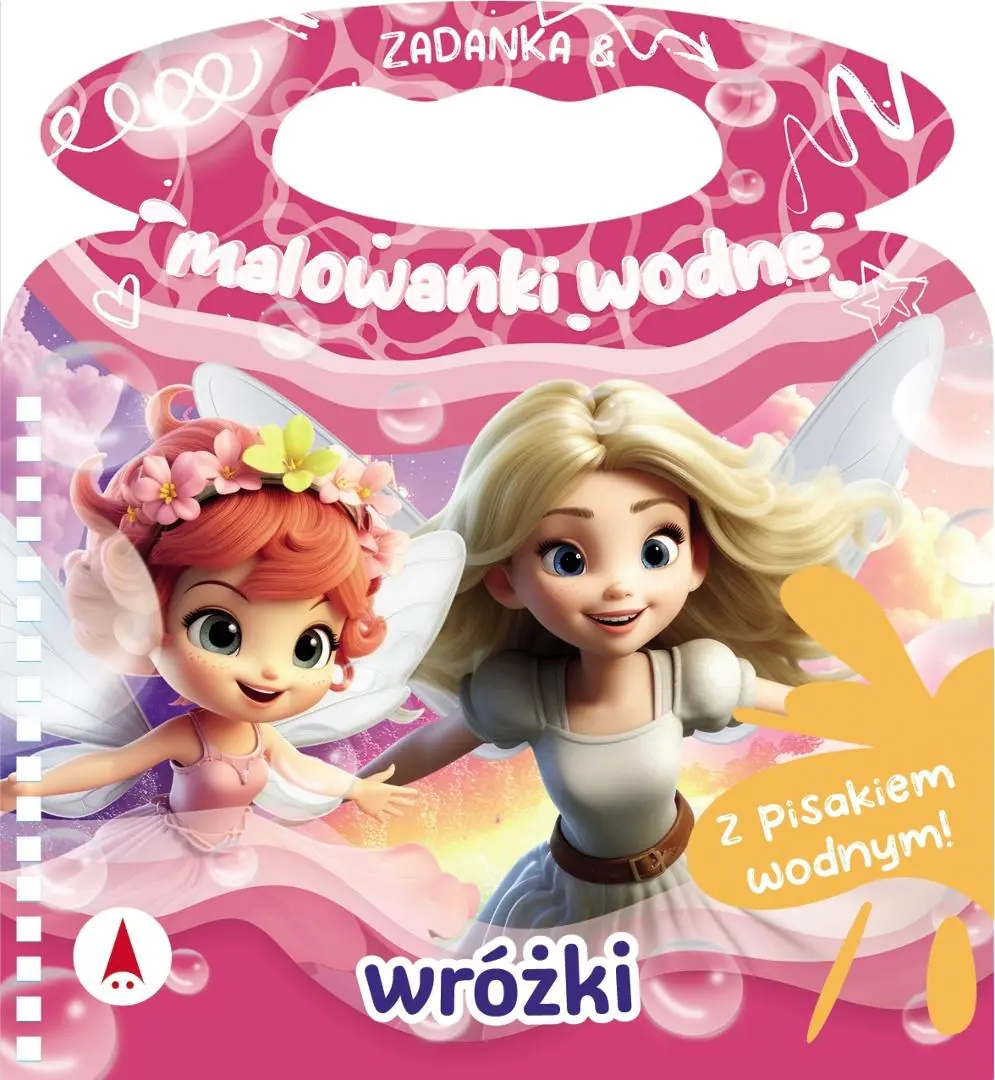 Książka - Malowanka 200X140  Zadanka & malowanki wodne. Wróżki  PISAK SKRZAT 980645