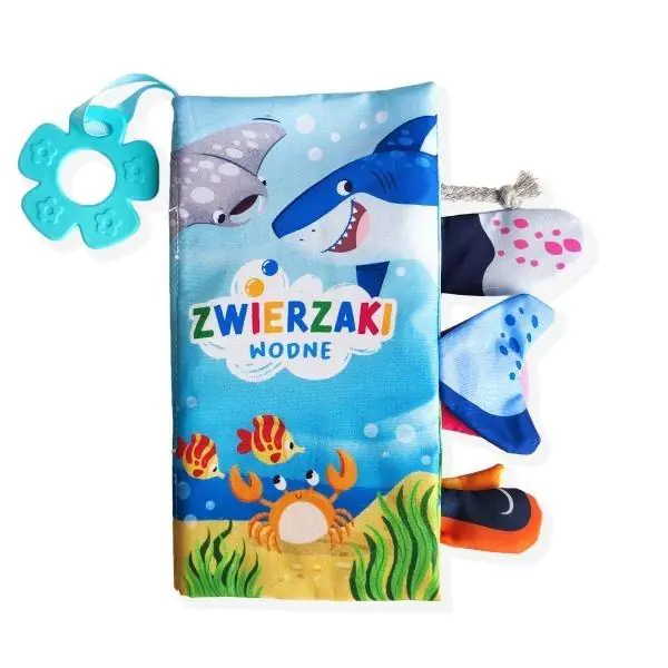 Książka - Książeczka sensoryczna 116X220  Zwierzaki wodne SKRZAT 980782