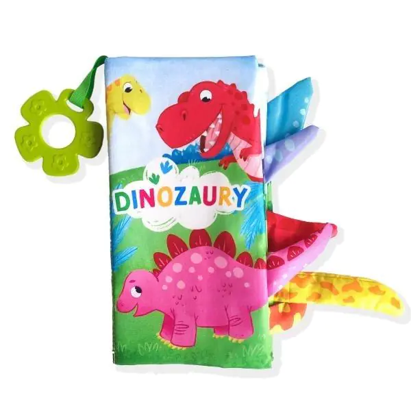 Książka - Książeczka sensoryczna 116X220 Dinozaury SKRZAT 980812 SK