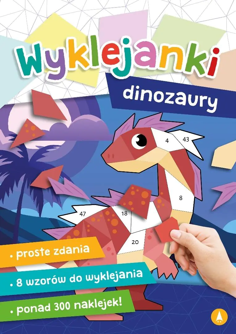 Książka - Wyklejanki 240X170 Dinozaury SKRZAT 981147